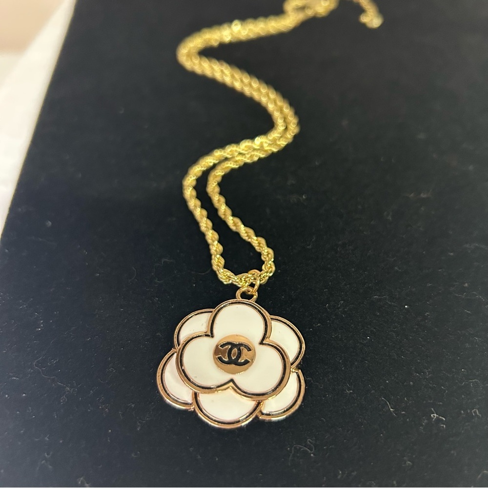Chanel Camellia Flower Charm Necklace (1 per purchase)